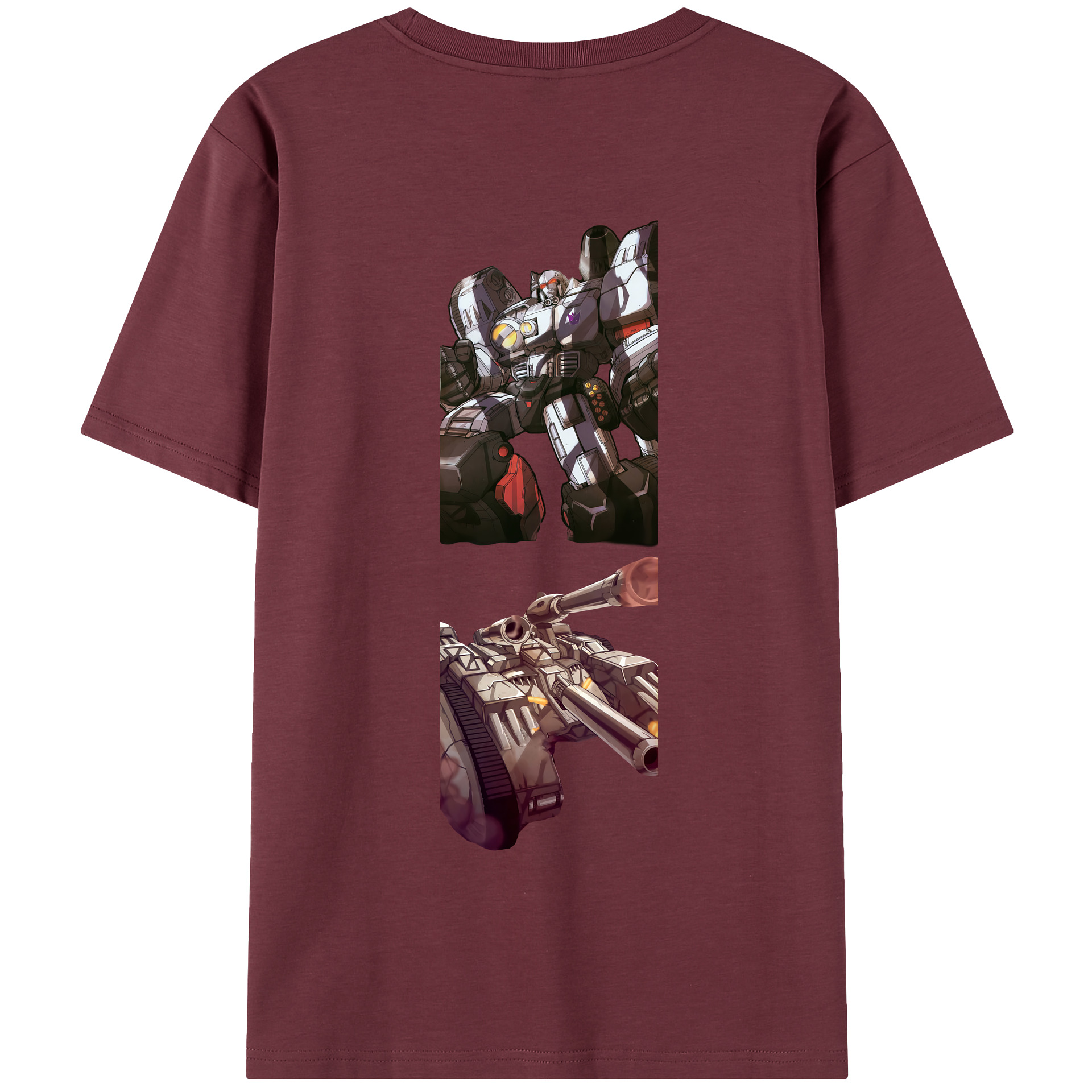 （画像用） Transformers トランスフォーマー 綿100％半袖Tシャツ（背面プリント）